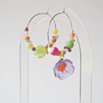 chezphilomene bijoux verre artisanal printemps asymetrique boucles oreilles creation creoles (4)