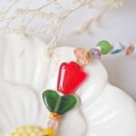 chezphilomene bijoux verre artisanal printemps asymetrique bracelet creation wow tulipe (3)