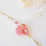 chezphilomene bijoux verre artisanal printemps collier creation fleurs orchidee rose (7)