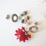 chezphilomene bijoux verre perles artisanales été summer marin filé boucles oreilles crabes (2)