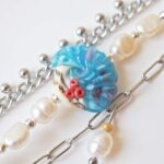chezphilomene bijoux verre perles artisanales été summer marin filé boucles oreilles etoile mer coquillage (13)