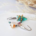 chezphilomene bijoux verre perles artisanales été summer marin filé boucles oreilles etoile mer coquillage (45)