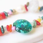 chezphilomene bijoux verre perles artisanales été summer marin filé collier pendentif (29)