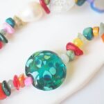 chezphilomene bijoux verre perles artisanales été summer marin filé collier pendentif (30)