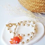 chezphilomene bijoux verre perles artisanales été summer marin filé collier pendentif poisson culture (20)