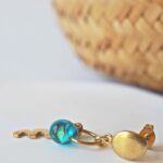 chez philomene bijoux verre filé boucles oreilles paulette creatrice artisanal bleu translucide (3)