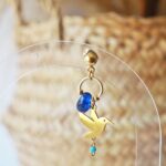 chez philomene bijoux verre filé boucles oreilles paulette creatrice artisanal colombe oiseau bleu (2)