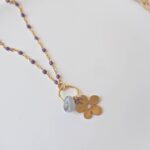 chez philomene bijoux verre filé boucles oreilles paulette creatrice artisanal fleur violet (2)
