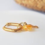 chez philomene bijoux verre filé boucles oreilles paulette creatrice artisanal jaune confetti (1)