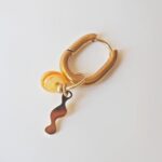 chez philomene bijoux verre filé boucles oreilles paulette creatrice artisanal jaune confetti (3)
