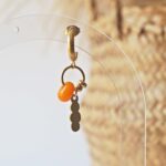 chez philomene bijoux verre filé boucles oreilles paulette creatrice artisanal orange (2)
