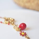 chez philomene bijoux verre filé boucles oreilles paulette creatrice artisanal rouge fleur (3)