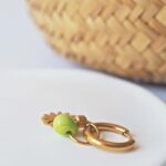chez philomene bijoux verre filé boucles oreilles paulette creatrice artisanal vert pois fleur soleil (3)