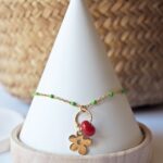 chez philomene bijoux verre filé bracelet paulette creatrice artisanal rouge fleur (1)