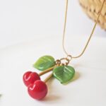 chez philomene bijoux verre filé creation originales artisanales cerises fruits collier (19)