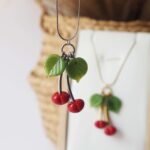 chez philomene bijoux verre filé creation originales artisanales cerises fruits collier (21)