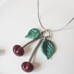 chez philomene bijoux verre filé creation originales artisanales cerises fruits collier (27)