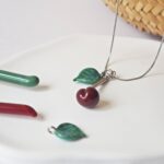 chez philomene bijoux verre filé creation originales artisanales cerises fruits collier (32)