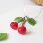 chez philomene bijoux verre filé creation originales artisanales cerises fruits collier (8)