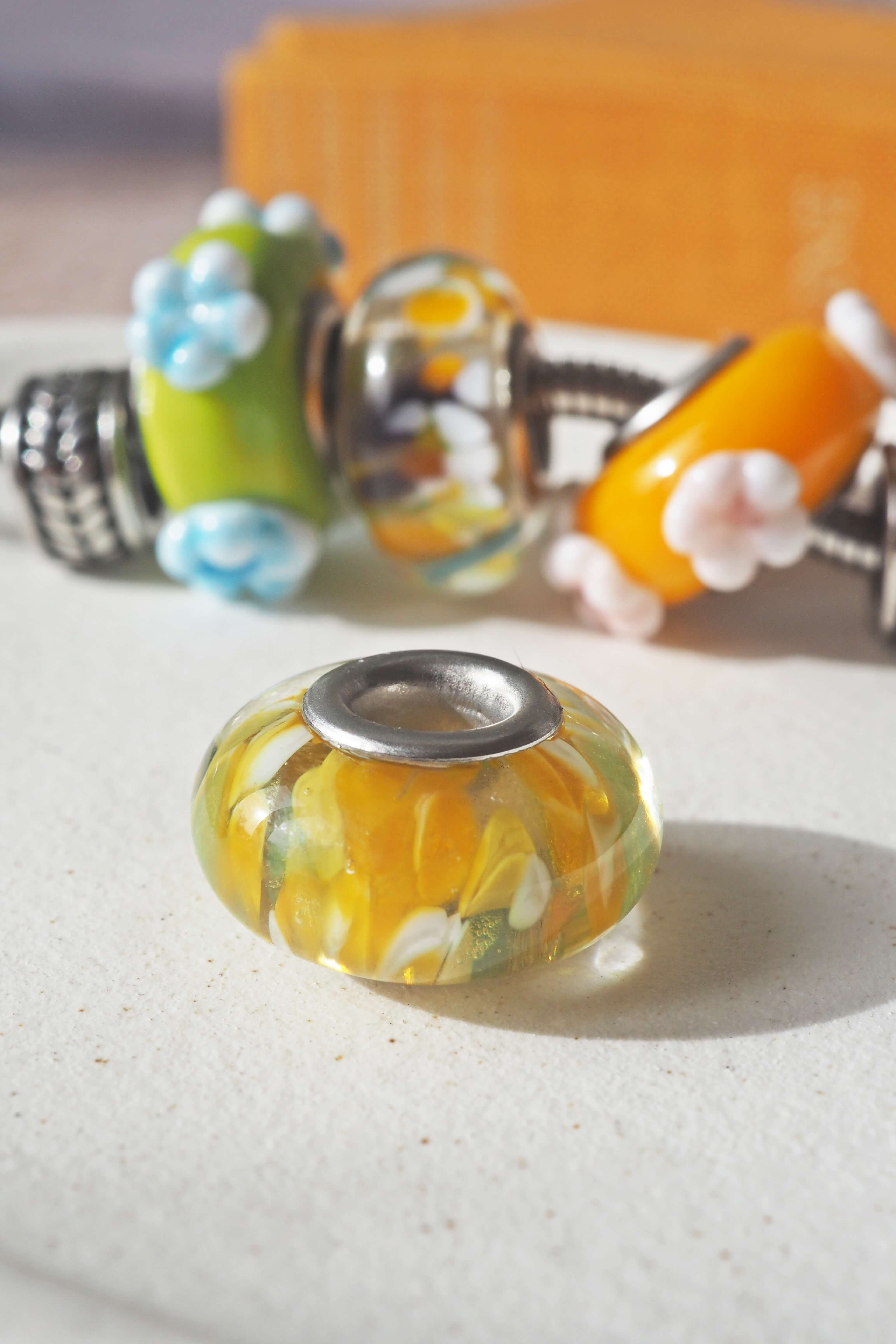 chezphilomène perle verre unité grand trou pandora bracelet murano bijou artisanat (13)