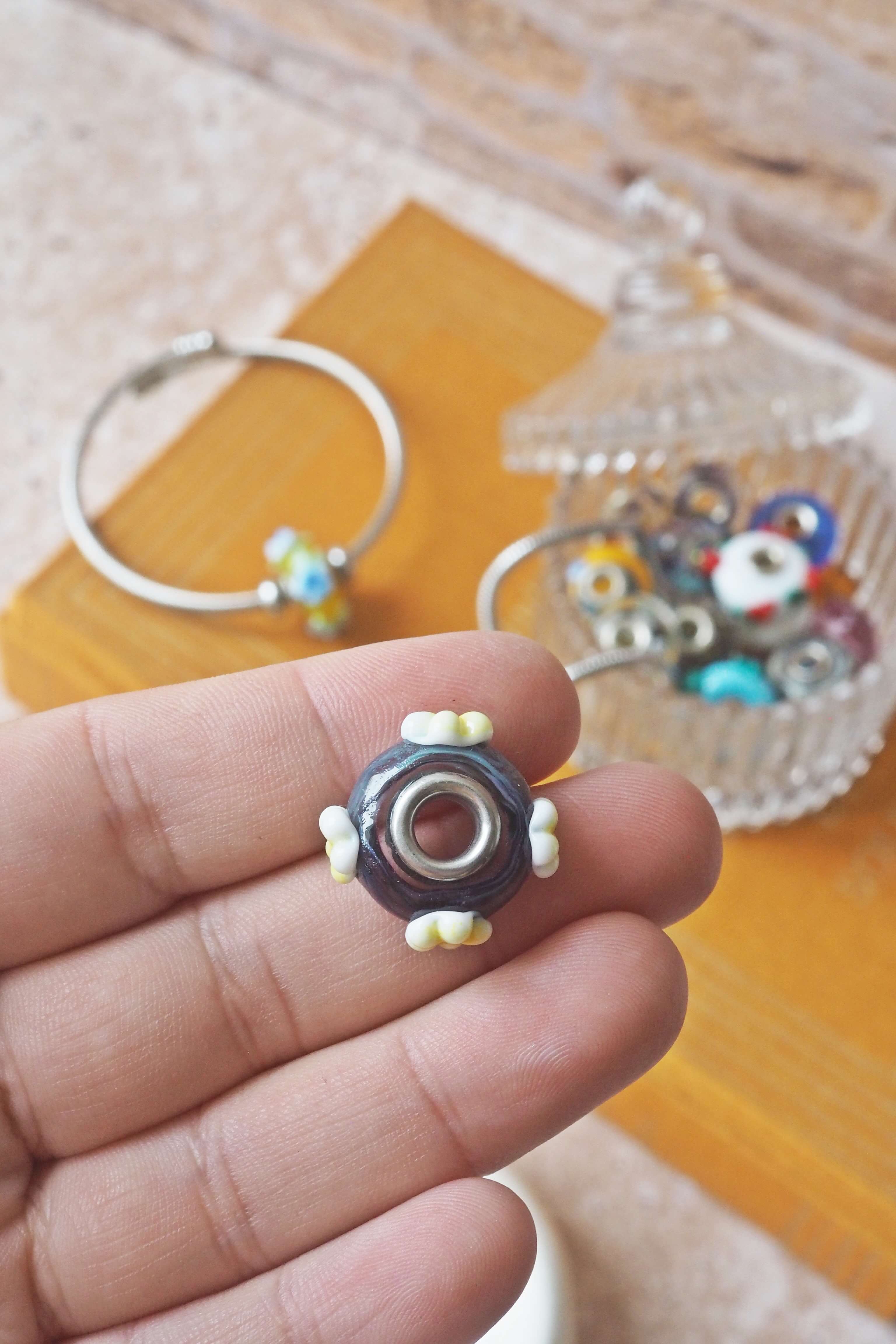 perle verre sertie pandora murano philomène filé bijoux bracelet créatrice france (79)