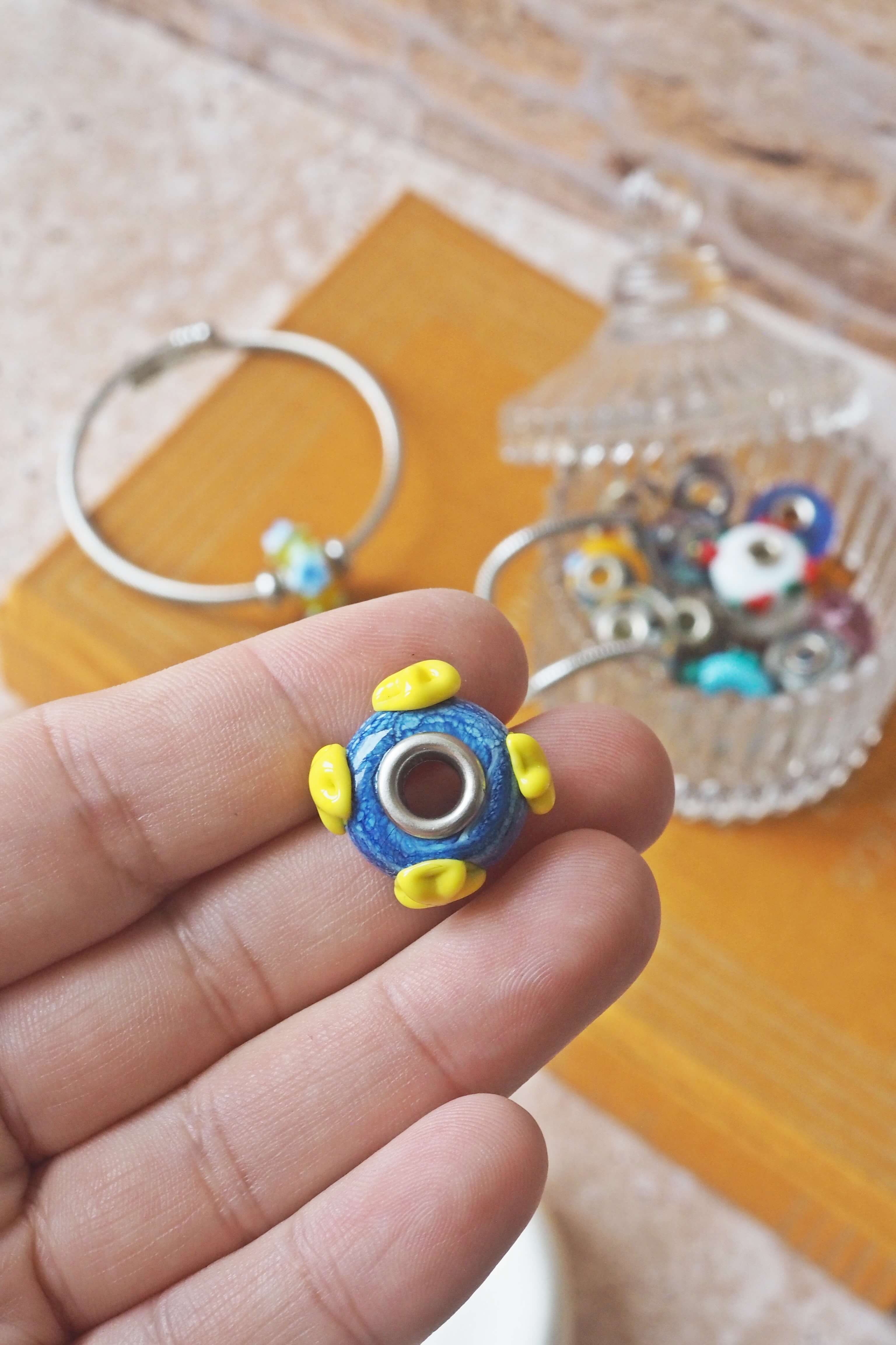 perle verre sertie pandora murano philomène filé bijoux bracelet créatrice france (80)