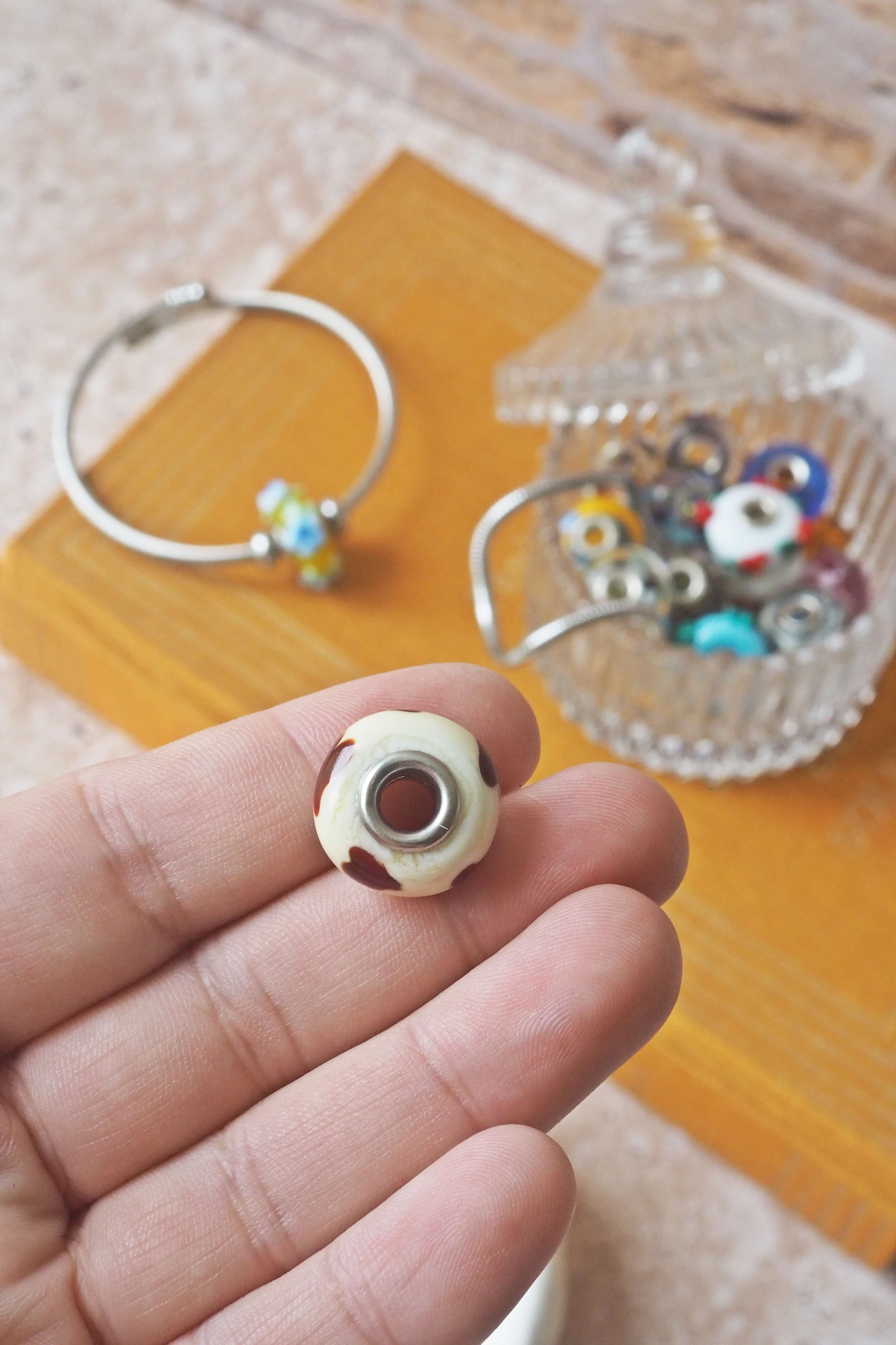 perle verre sertie pandora murano philomène filé bijoux bracelet créatrice france (83)