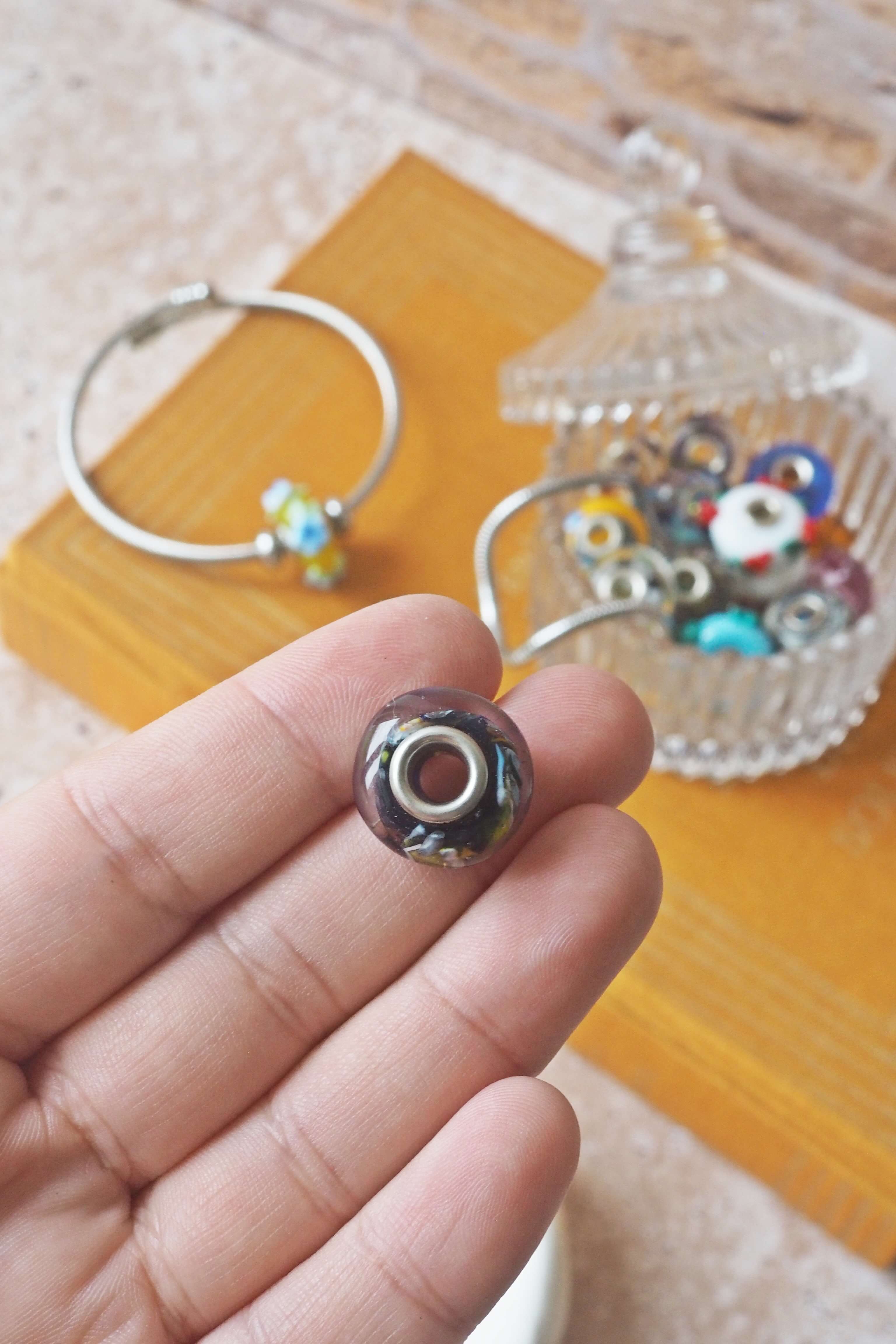 perle verre sertie pandora murano philomène filé bijoux bracelet créatrice france (87)