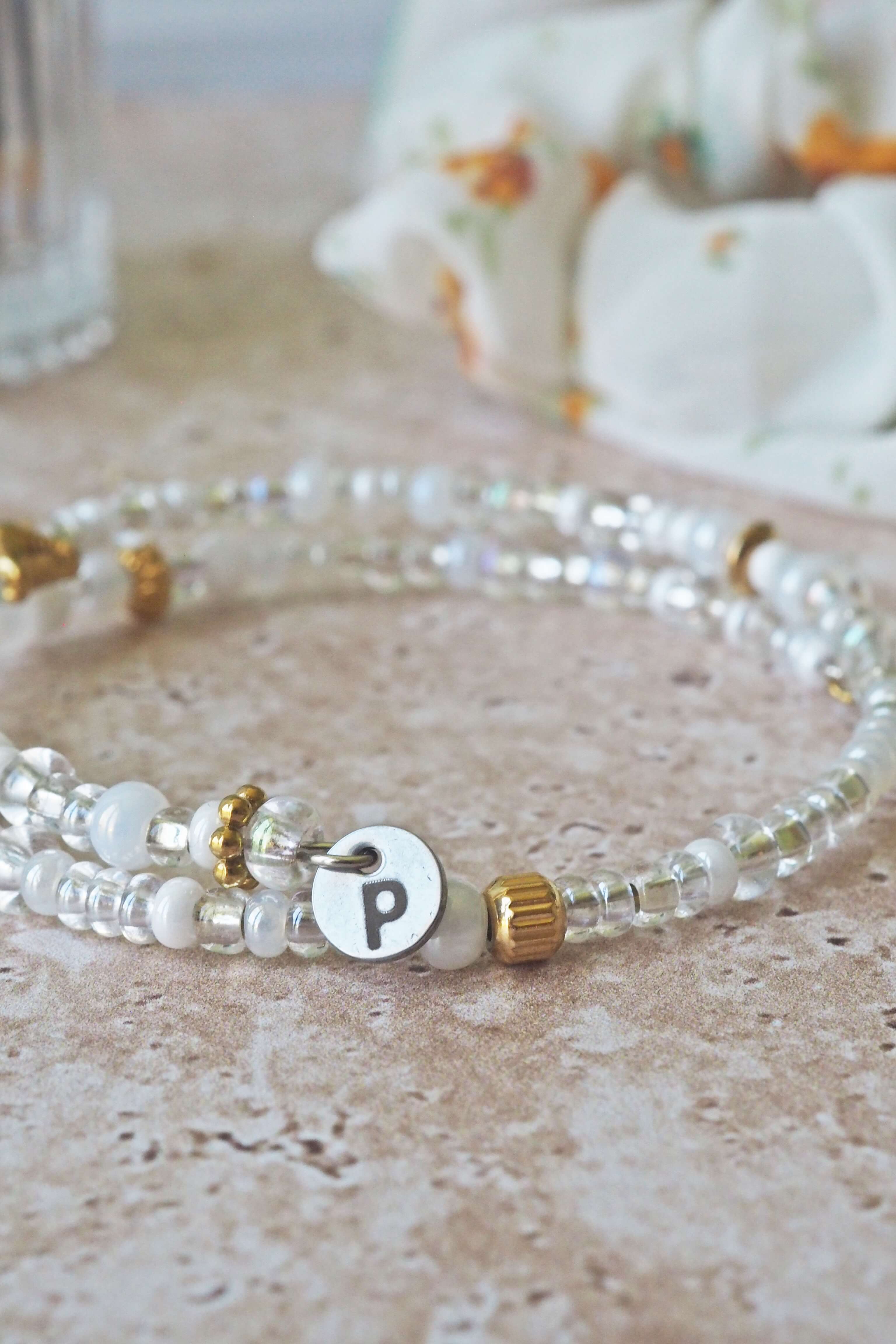 bracelet paulette philomène verre filé goutte artisanat réglable coloré bijoux perles (17)