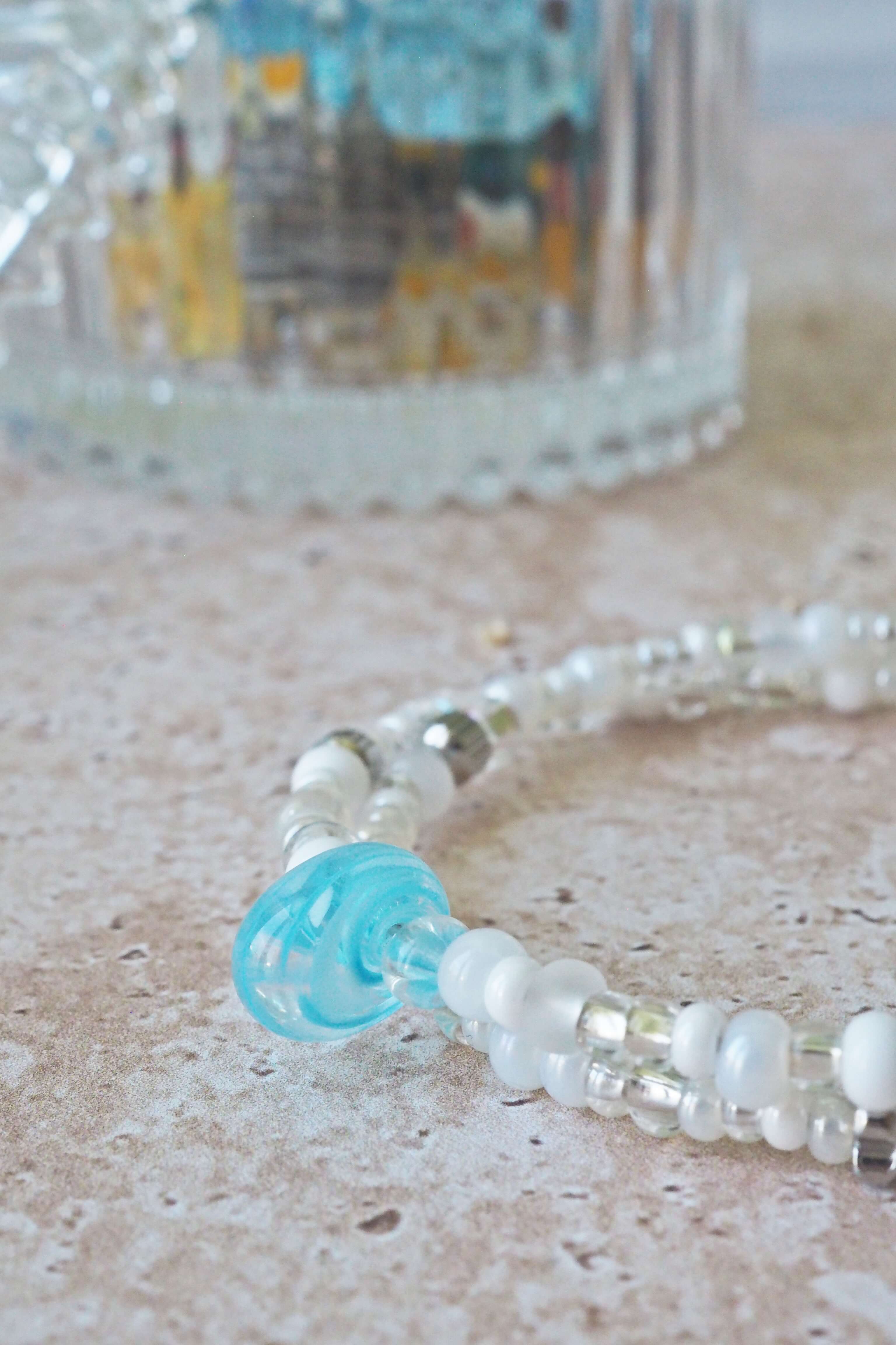 bracelet paulette philomène verre filé goutte artisanat réglable coloré bijoux perles (20)