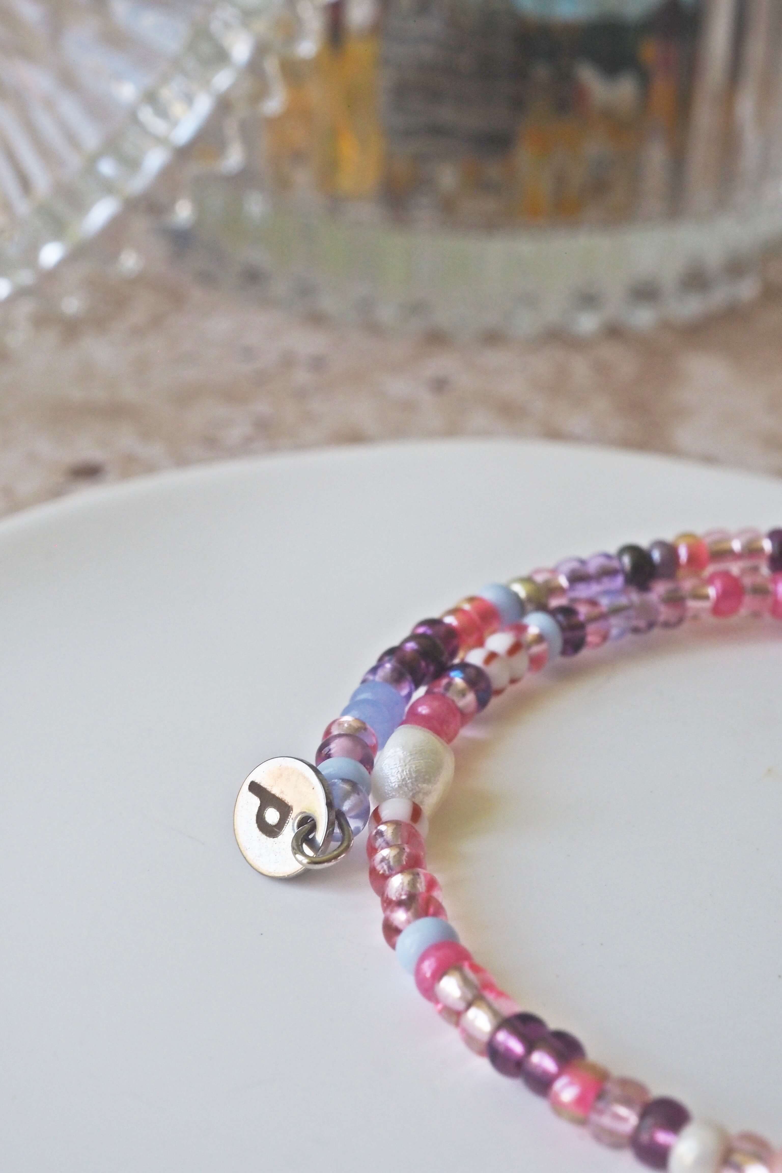 bracelet paulette philomène verre filé goutte artisanat réglable coloré bijoux perles (46)