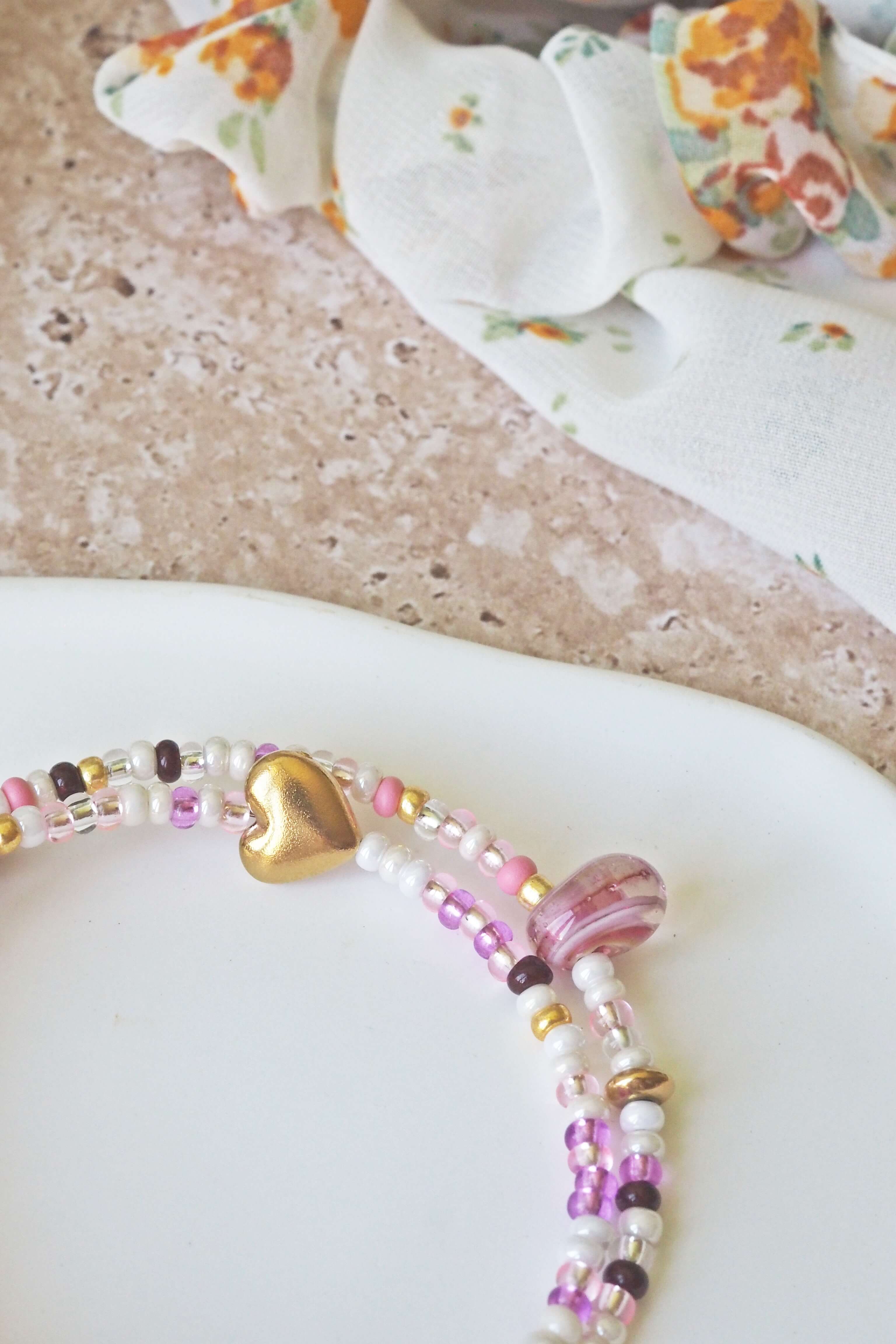 bracelet paulette philomène verre filé goutte artisanat réglable coloré bijoux perles (62)
