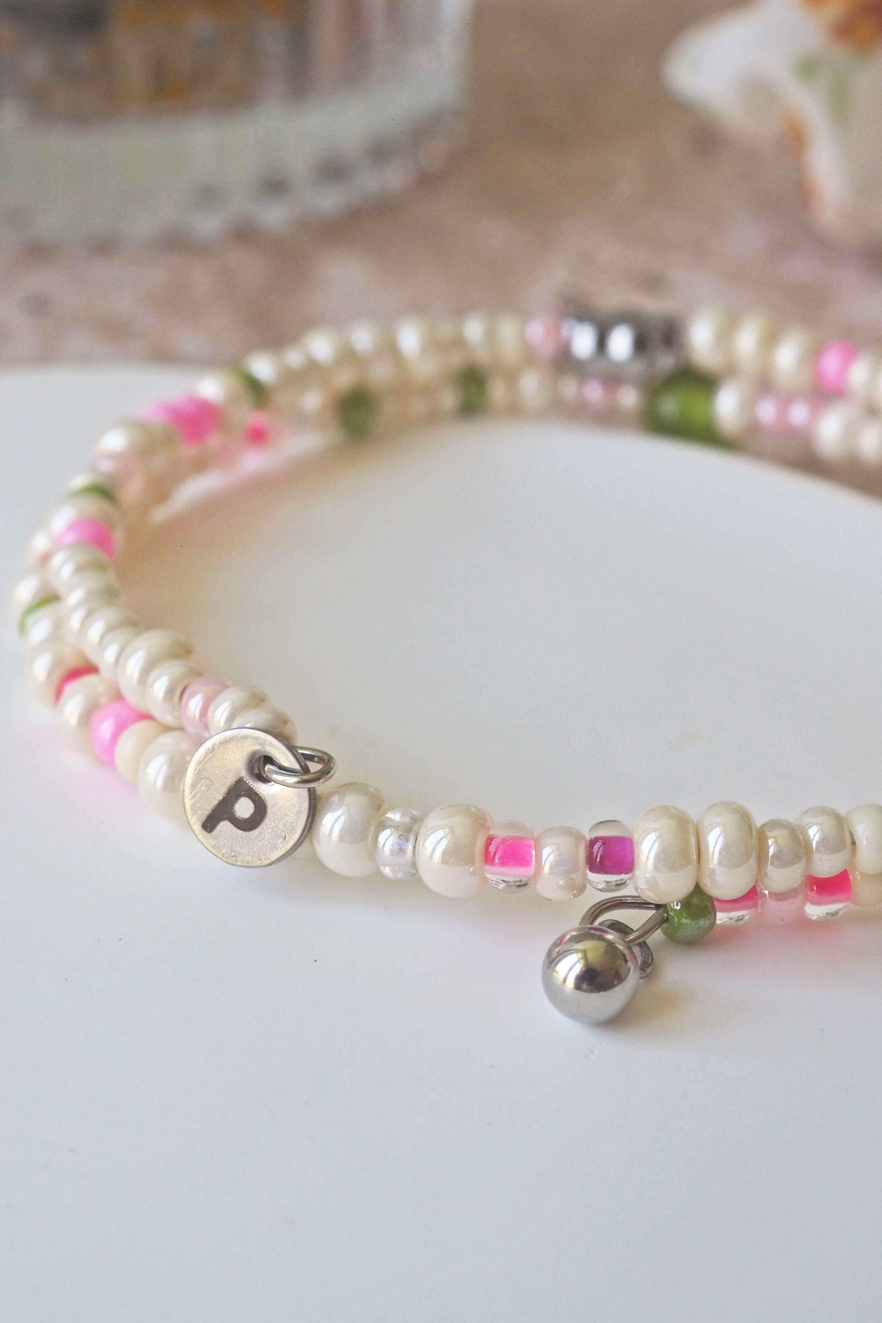 bracelet paulette philomène verre filé goutte artisanat réglable coloré bijoux perles (73)
