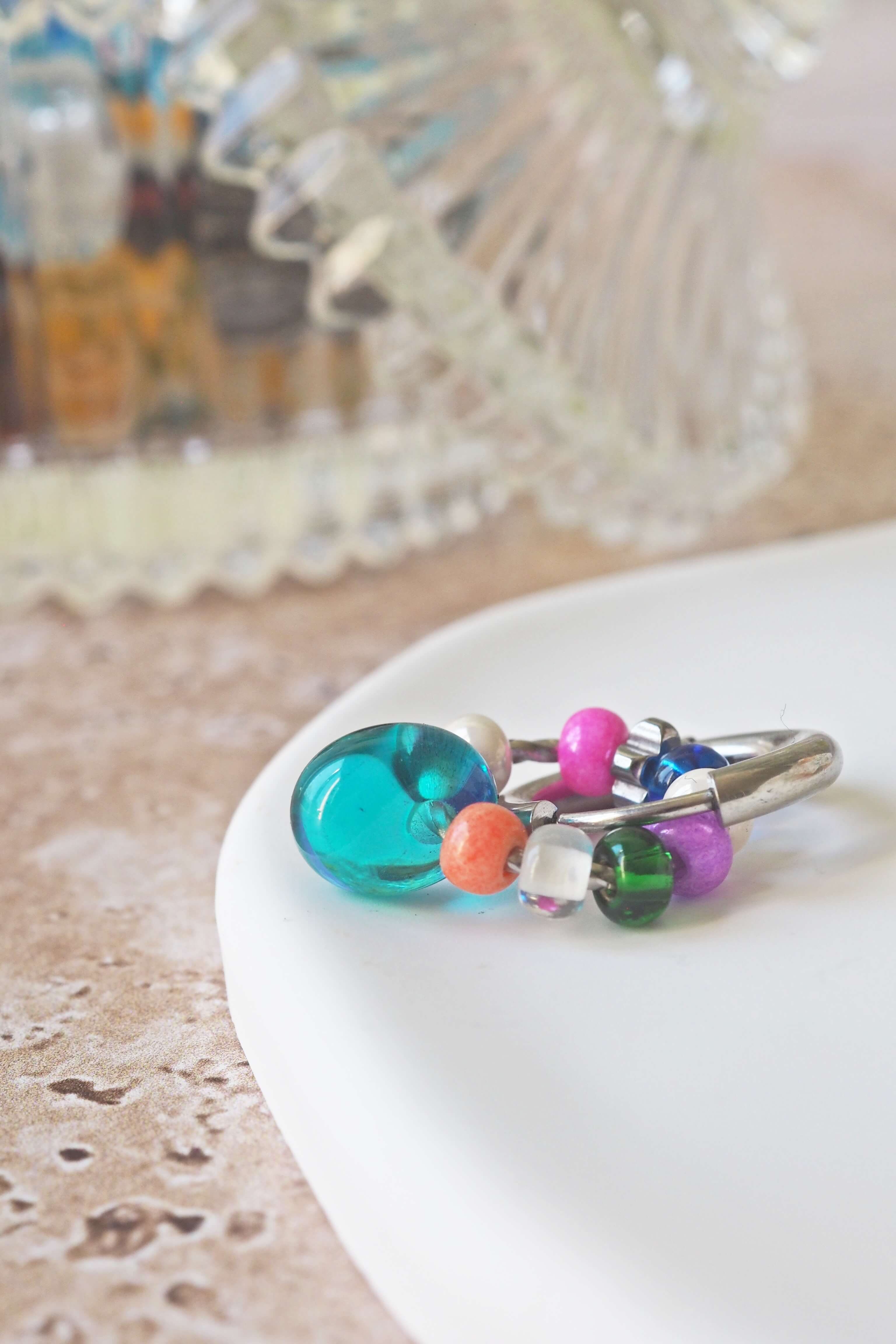 philomene bijoux boucles oreilles paulette goutte verre filé murano artisanal unique coloré perles anneau simple (13)