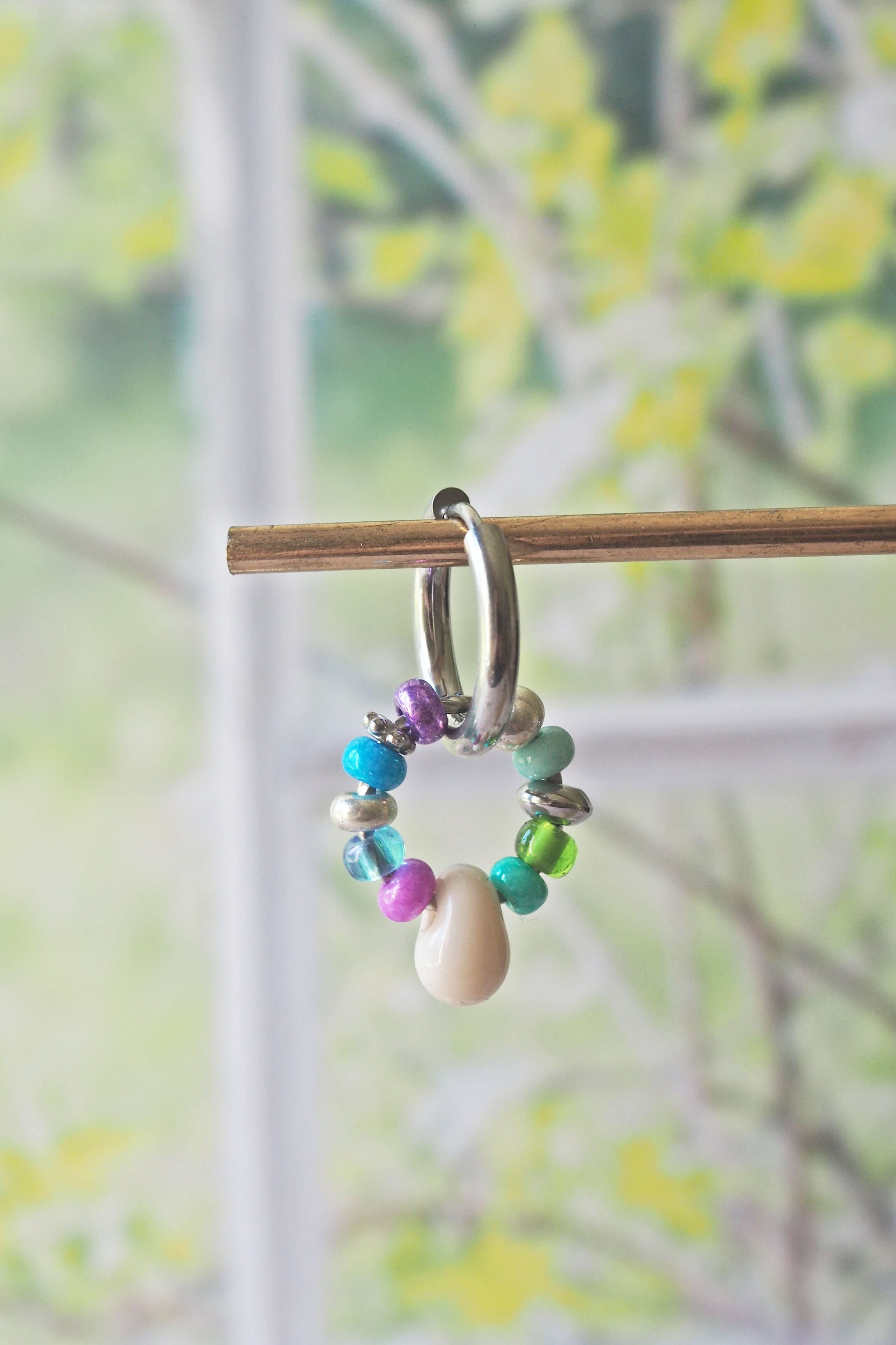 philomene bijoux boucles oreilles paulette goutte verre filé murano artisanal unique coloré perles anneau simple (35)