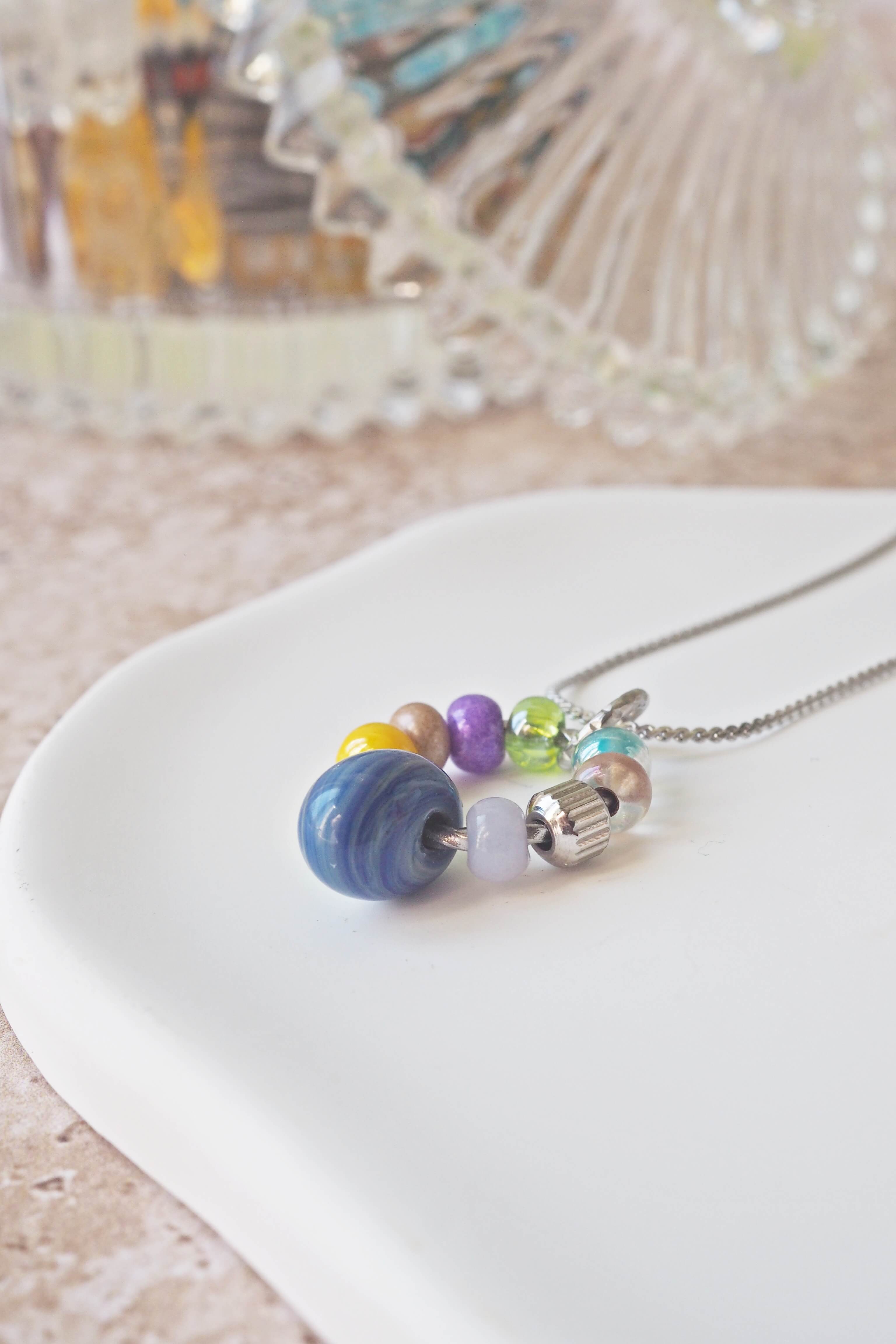 philomene bijoux collier paulette goutte verre filé murano artisanal unique coloré perles anneau simple (19)