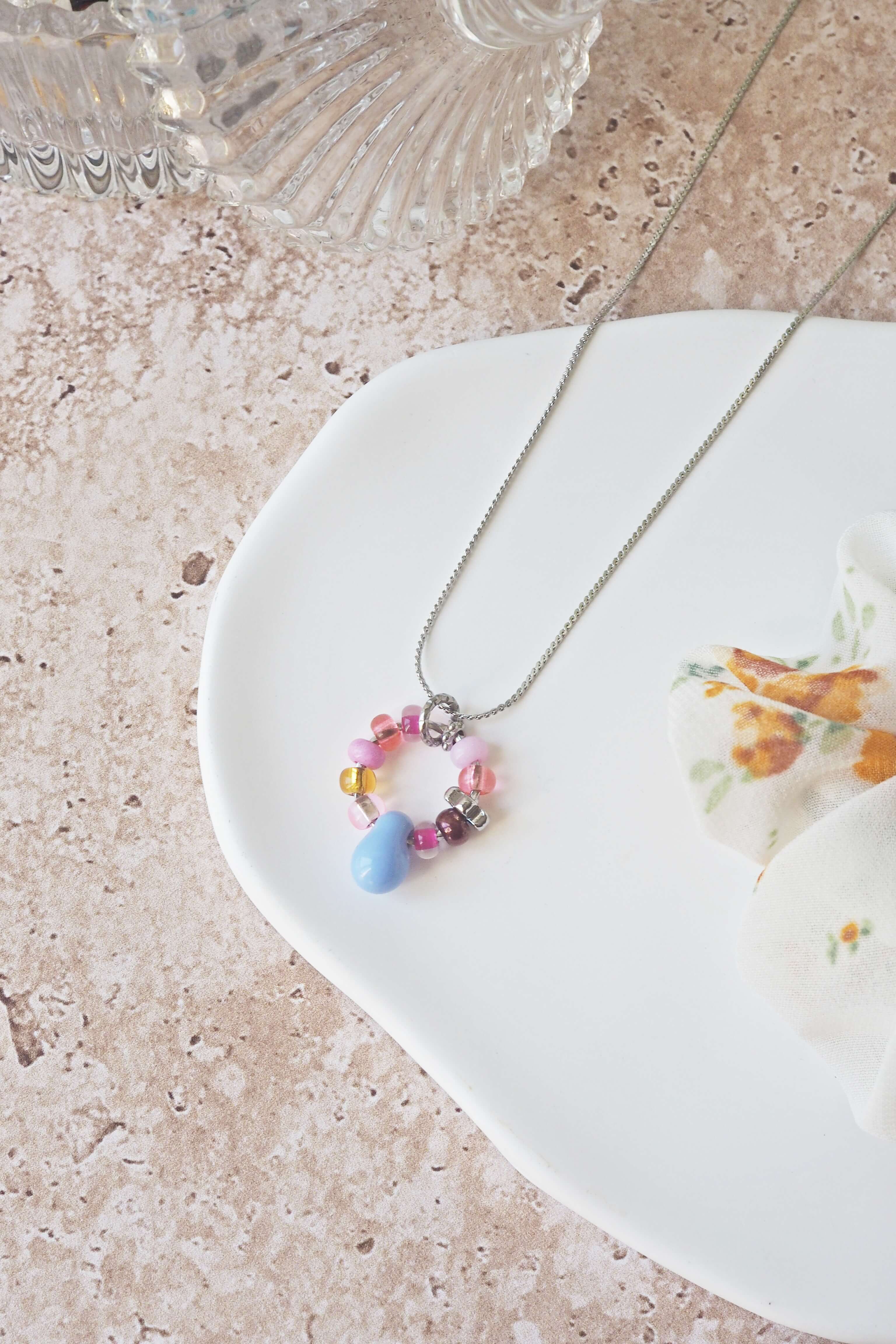 philomene bijoux collier paulette goutte verre filé murano artisanal unique coloré perles anneau simple (24)