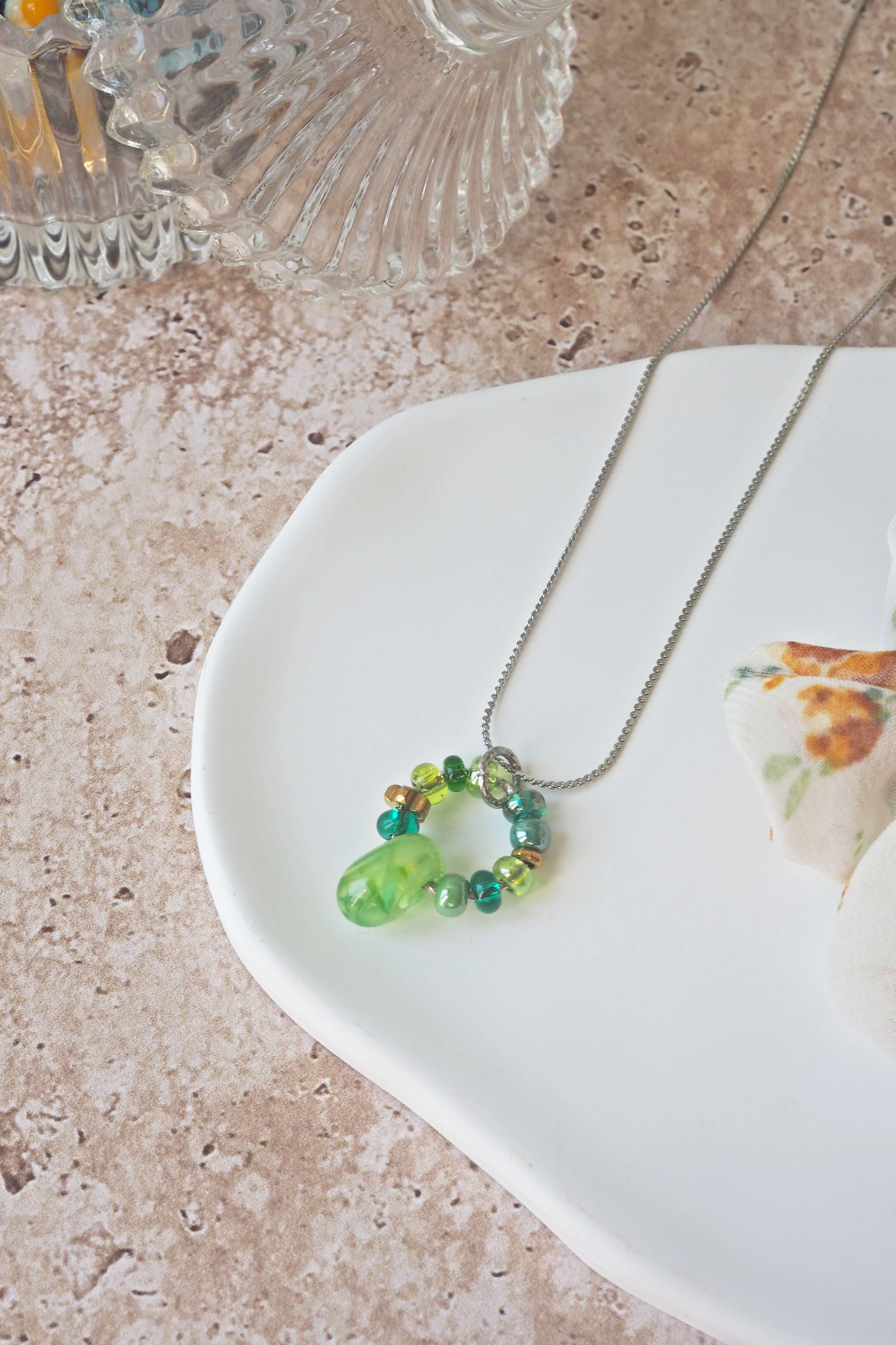 philomene bijoux collier paulette goutte verre filé murano artisanal unique coloré perles anneau simple (28)