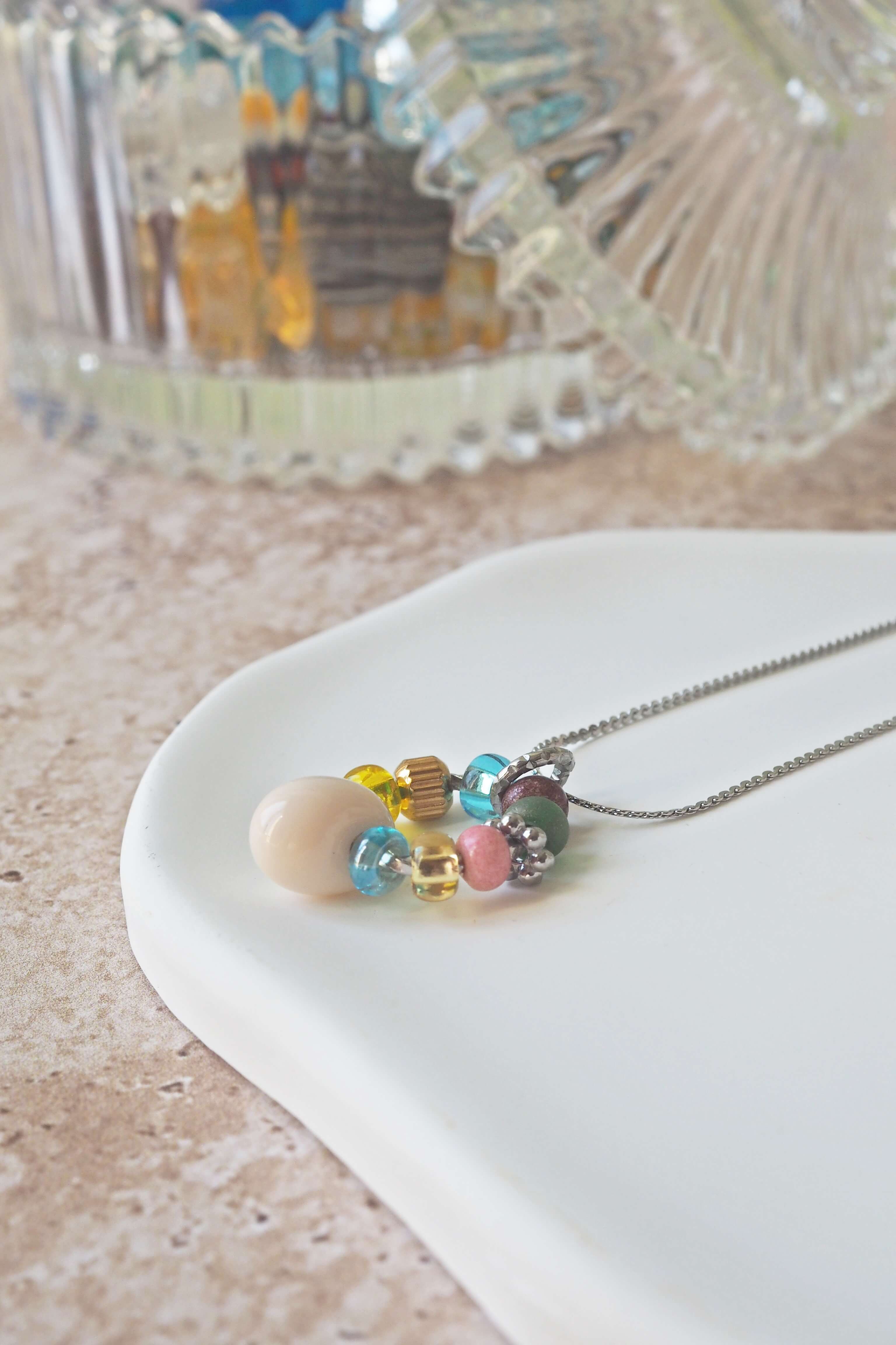 philomene bijoux collier paulette goutte verre filé murano artisanal unique coloré perles anneau simple (38)