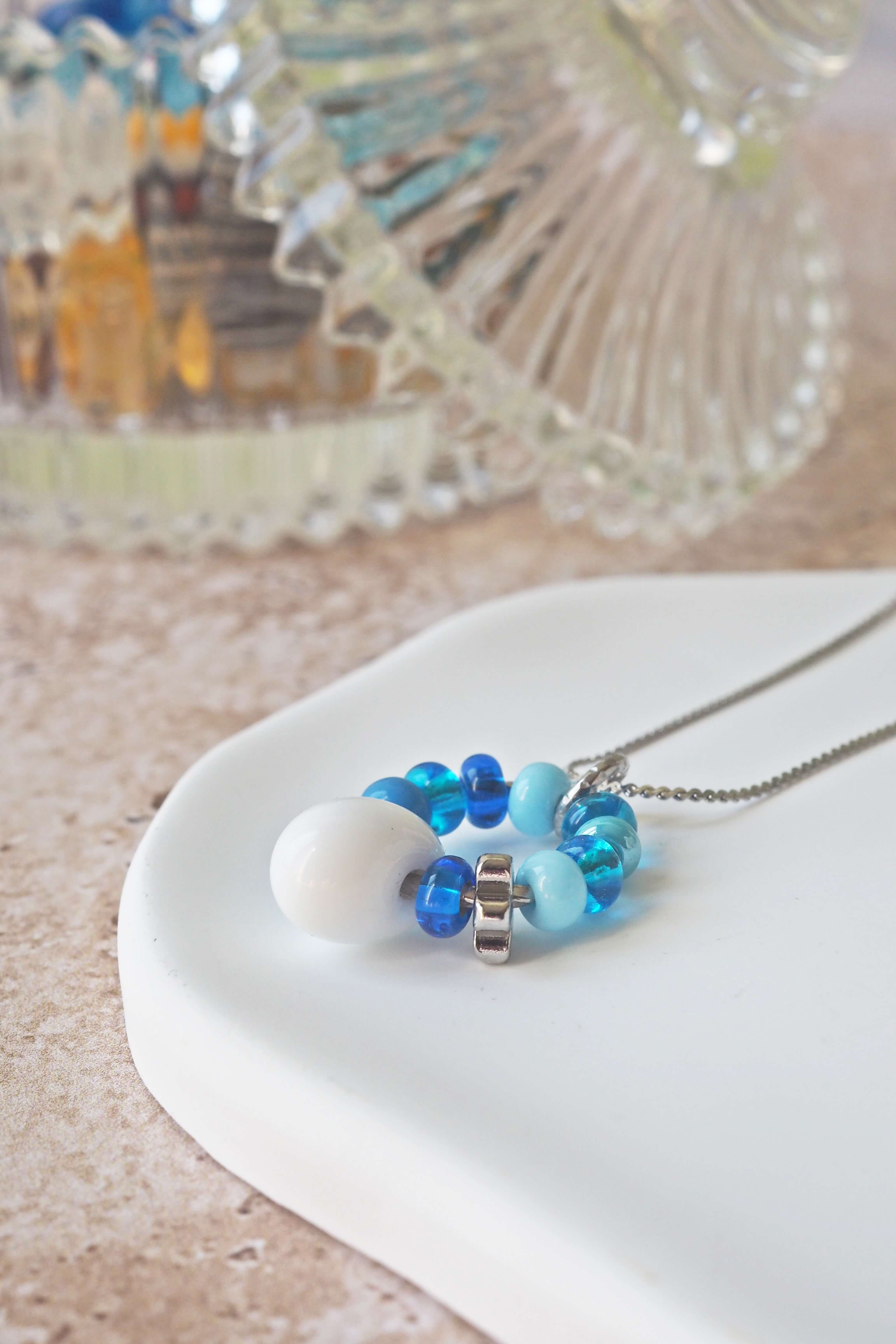philomene bijoux collier paulette goutte verre filé murano artisanal unique coloré perles anneau simple (4)