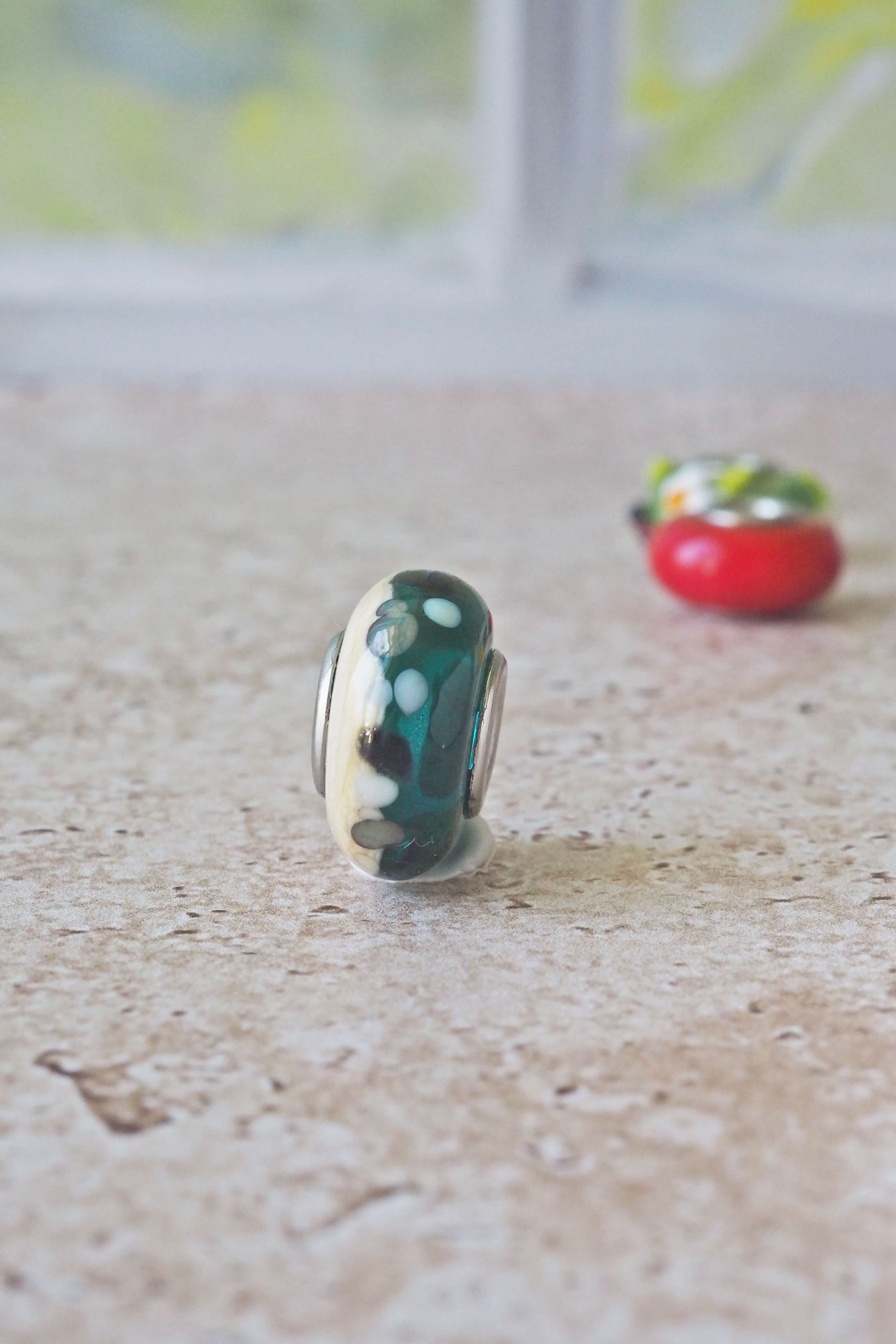 philomène bracelet perle unité trou pandora artisanat verre filé lampwork unique (39)