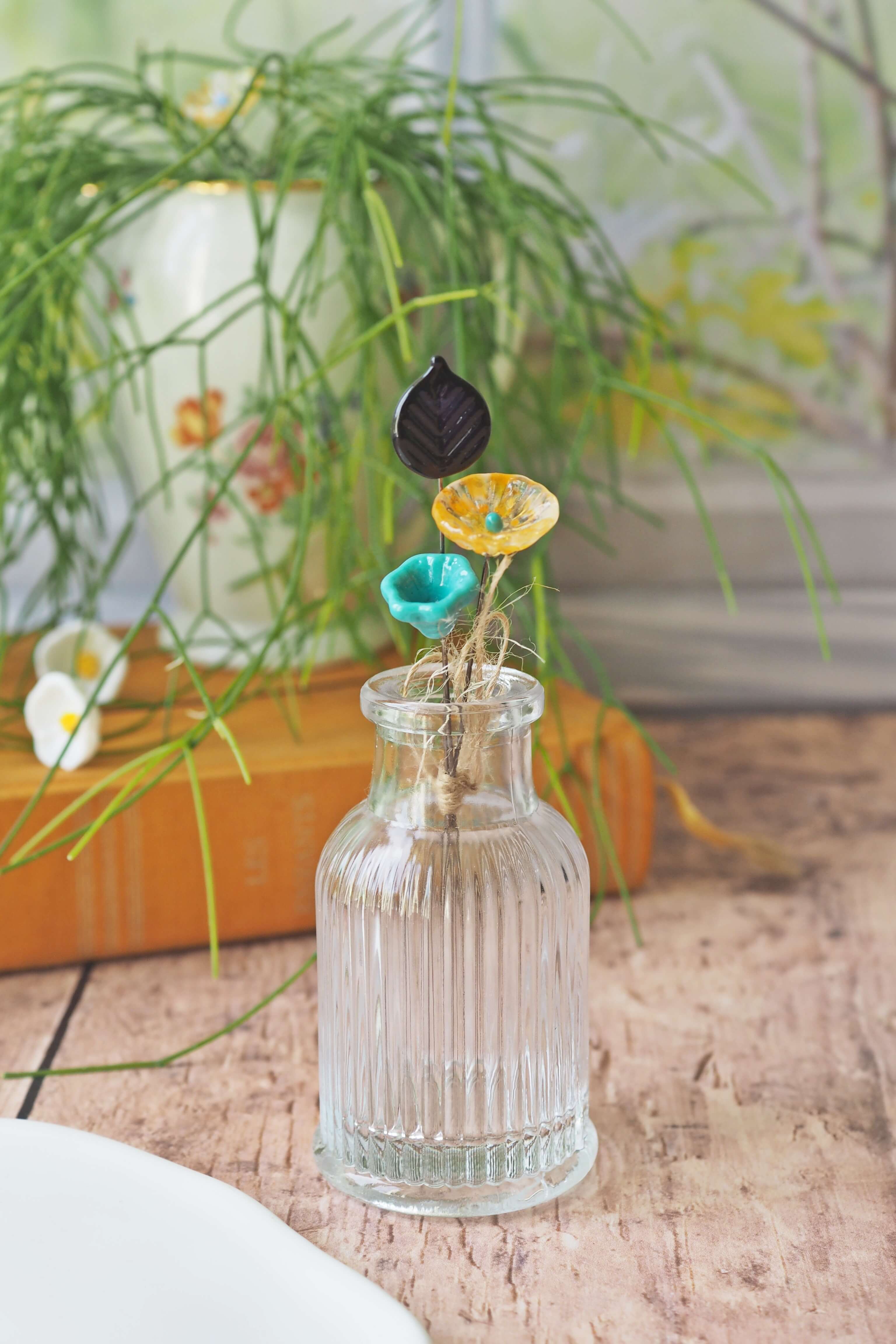 philomène verre bouquet tige plante fleurs végétal cadeau filé fileuse artisanal original jardin fleurs feuilles (18)