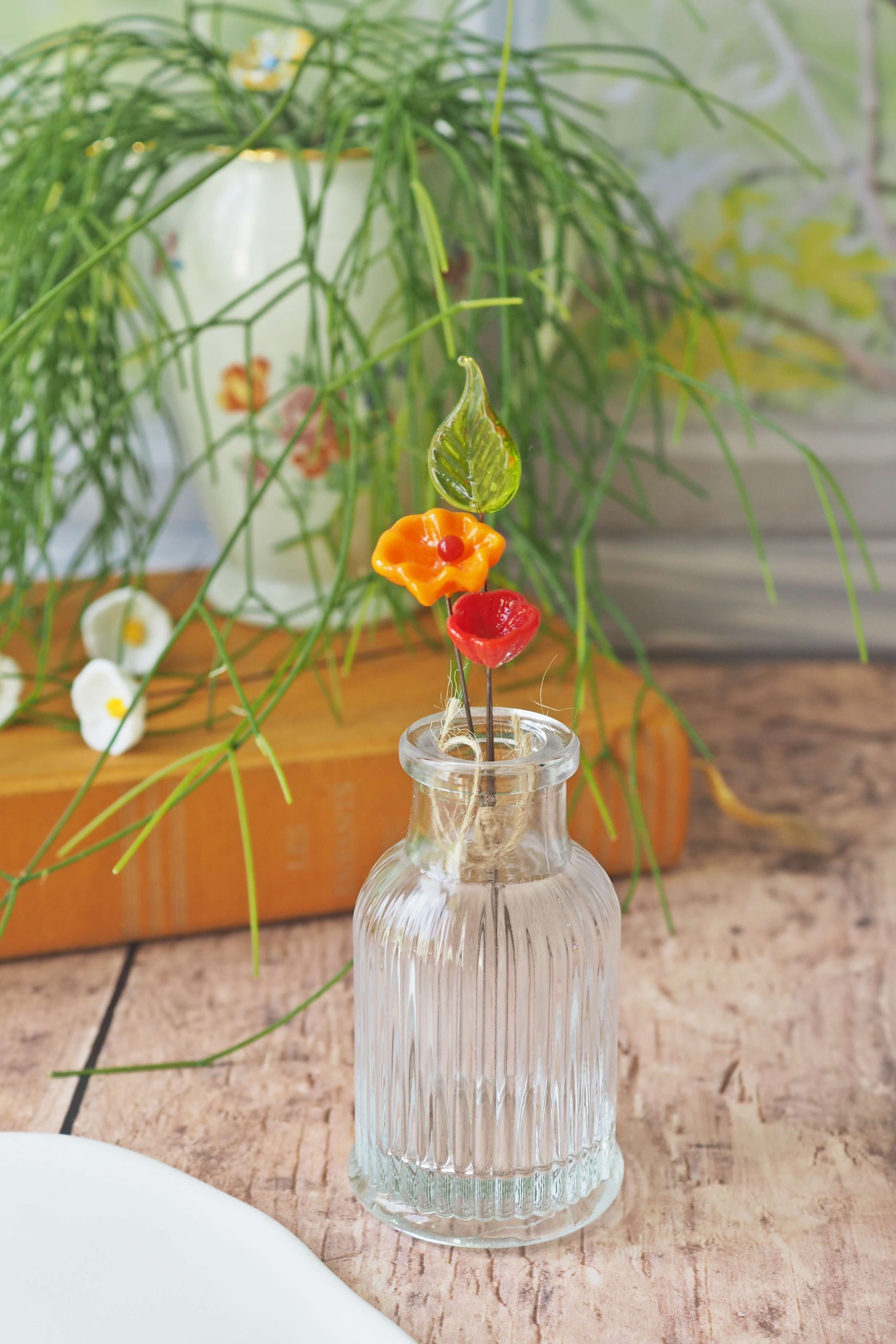 philomène verre bouquet tige plante fleurs végétal cadeau filé fileuse artisanal original jardin fleurs feuilles (19)