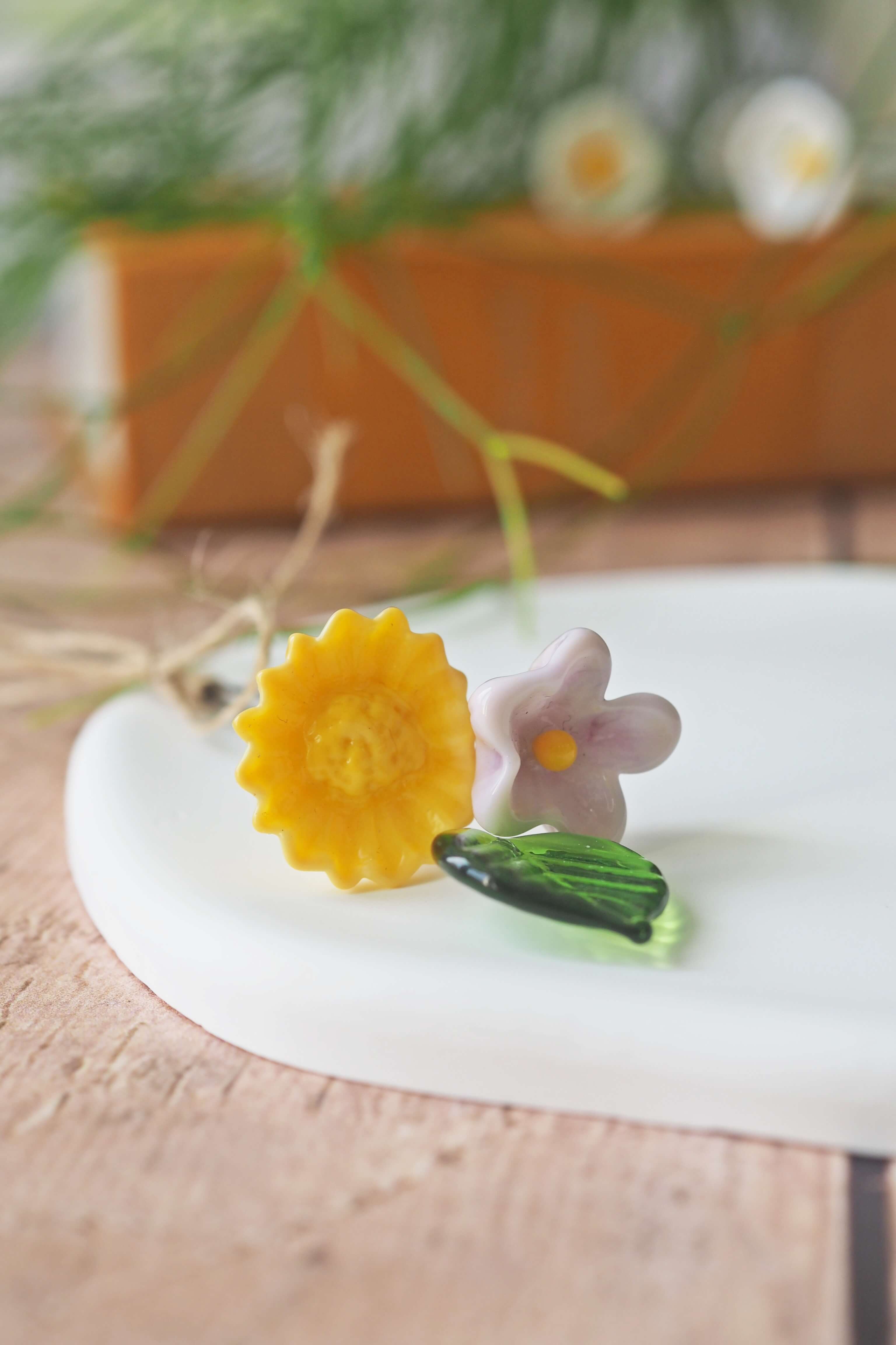 philomène verre bouquet tige plante fleurs végétal cadeau filé fileuse artisanal original jardin fleurs feuilles (24)