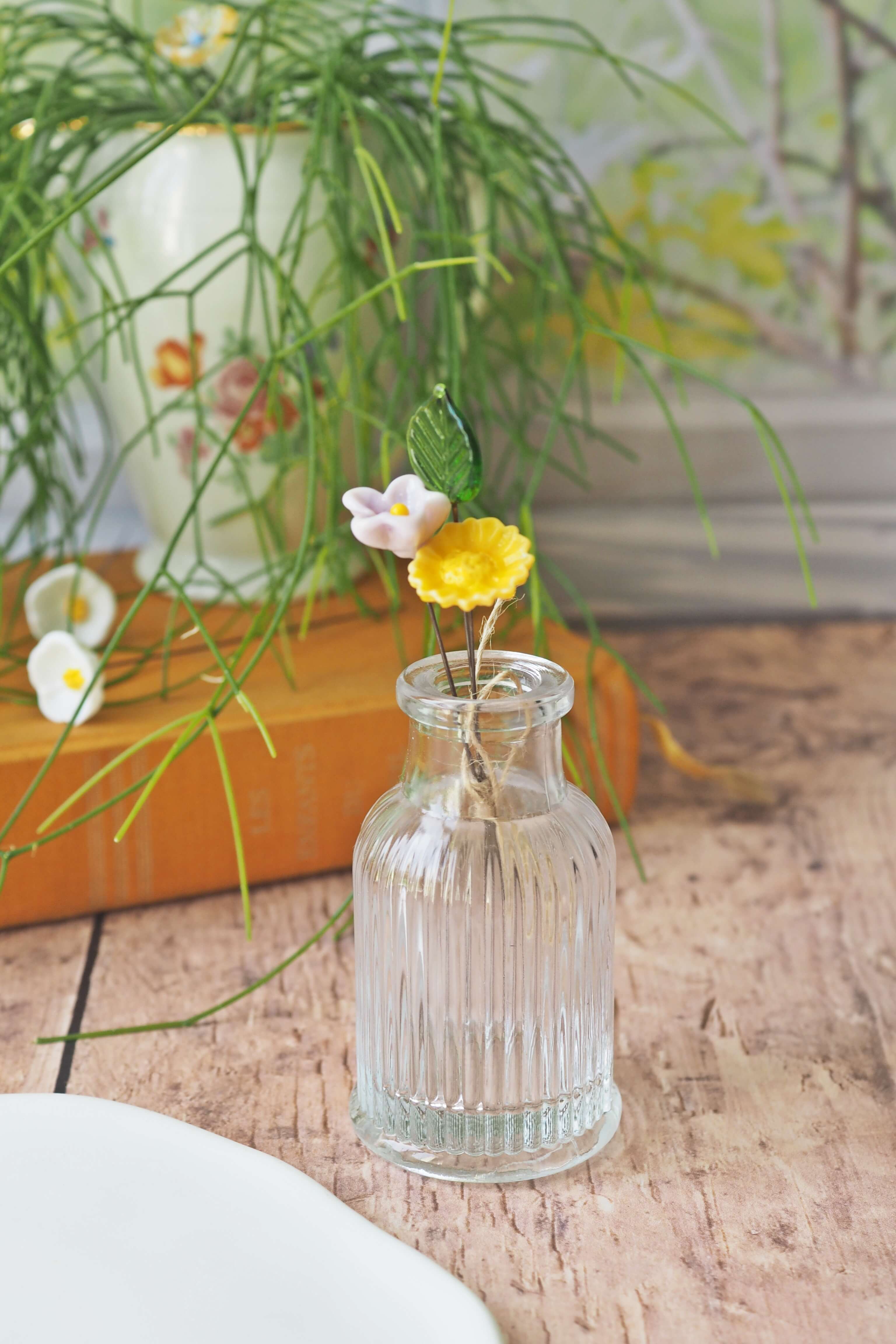 philomène verre bouquet tige plante fleurs végétal cadeau filé fileuse artisanal original jardin fleurs feuilles (26)