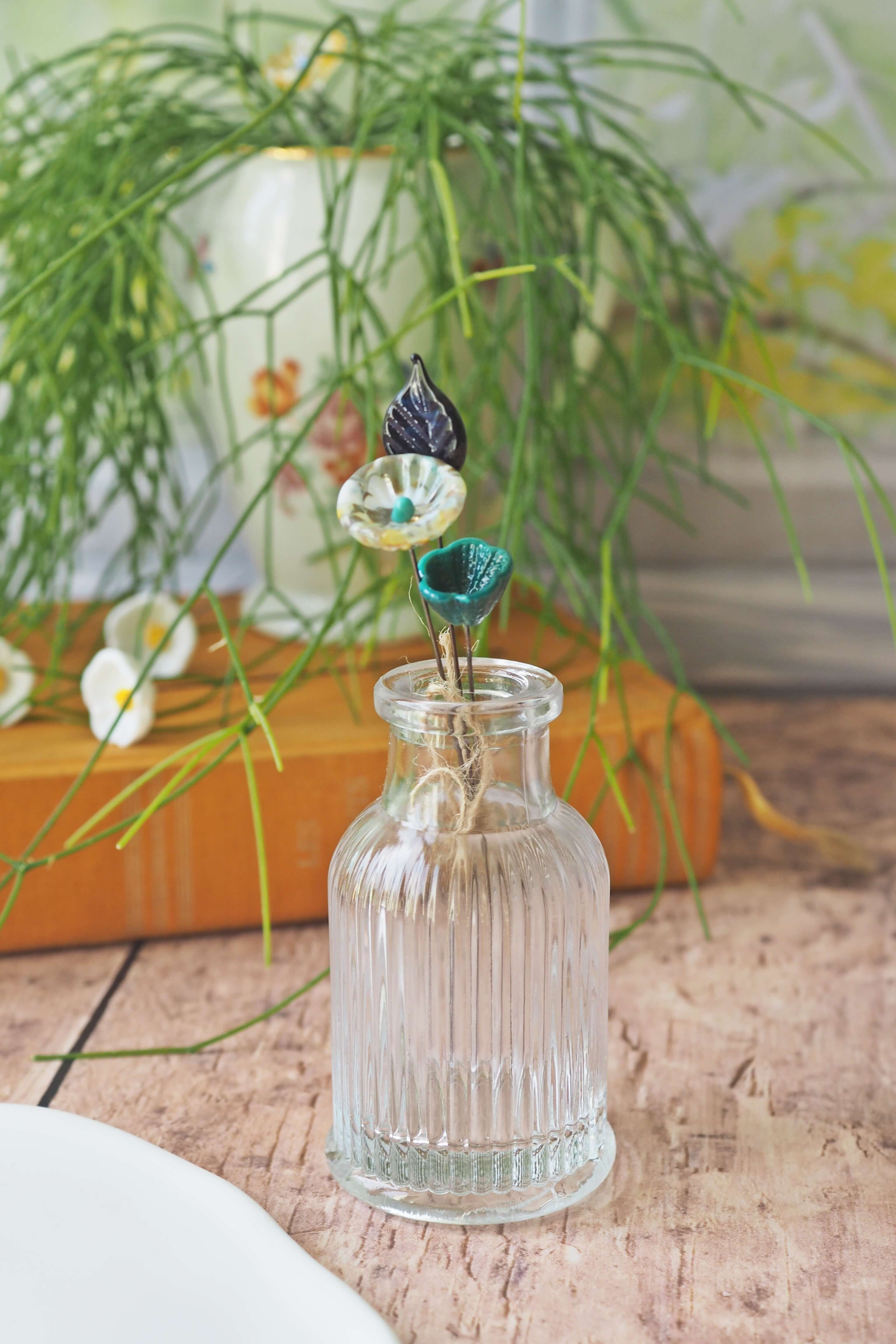 philomène verre bouquet tige plante fleurs végétal cadeau filé fileuse artisanal original jardin fleurs feuilles (38)