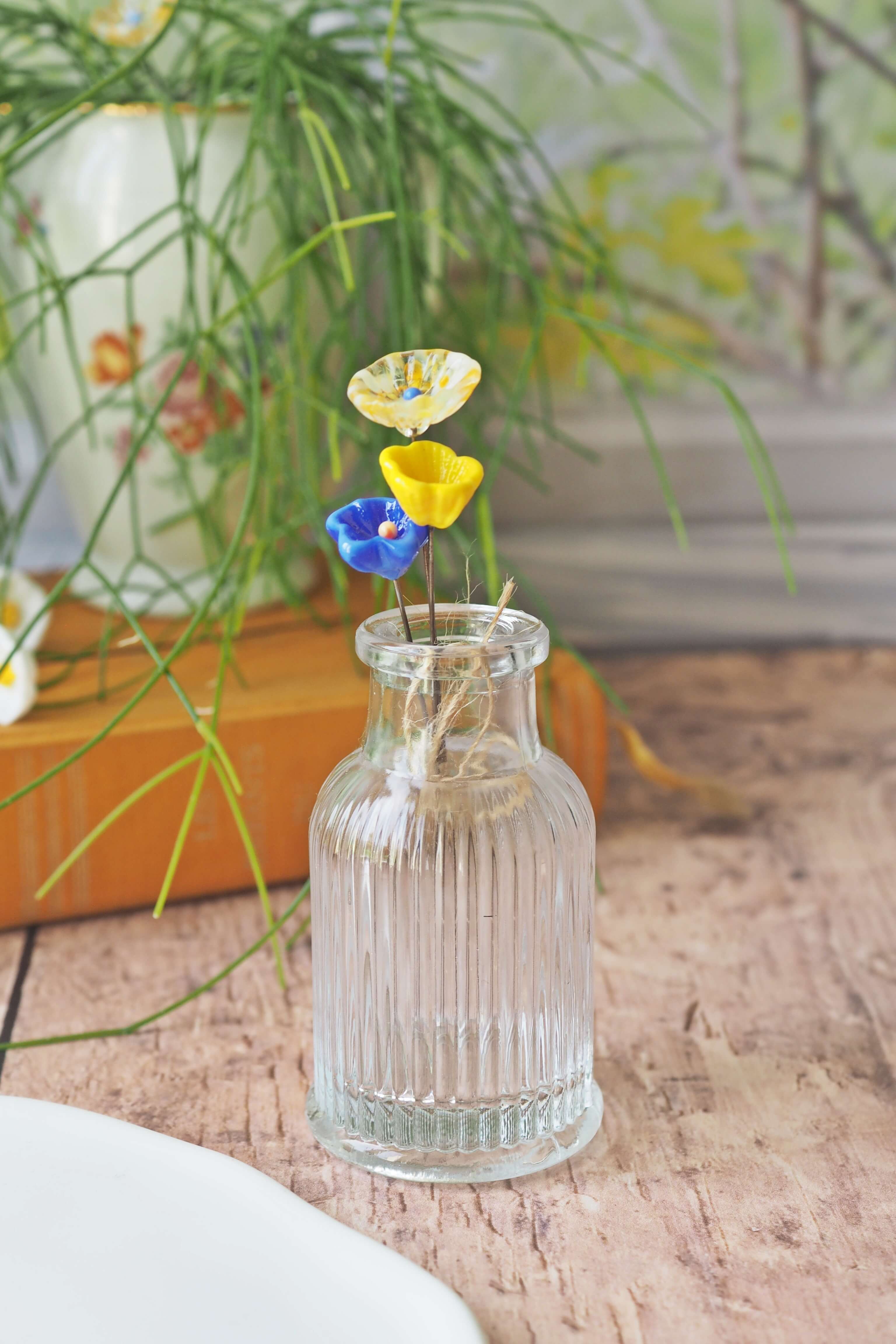 philomène verre bouquet tige plante fleurs végétal cadeau filé fileuse artisanal original jardin fleurs feuilles (58)