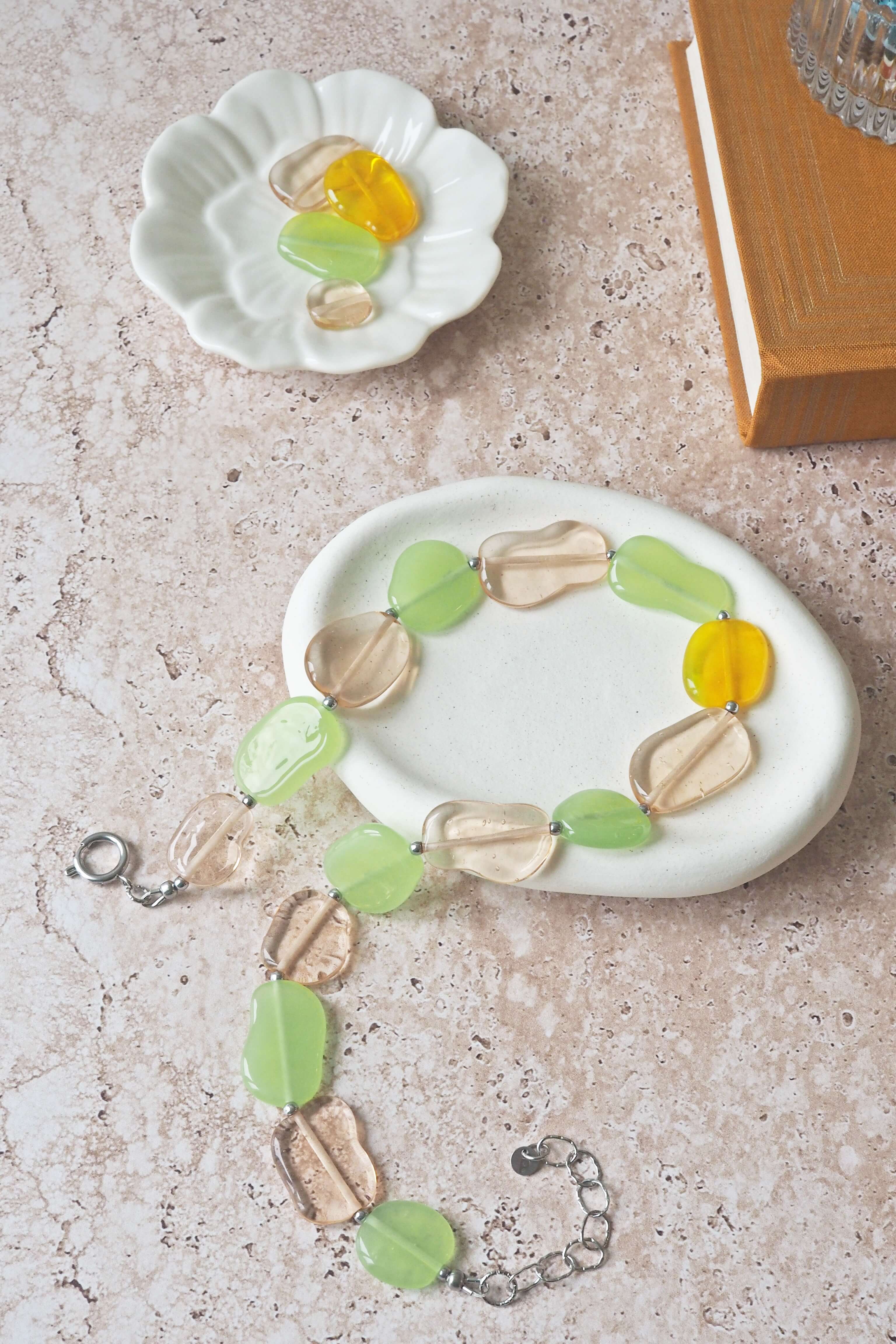 philomène verre galets bijoux verre filé artisanat unique création art parure collier (3)
