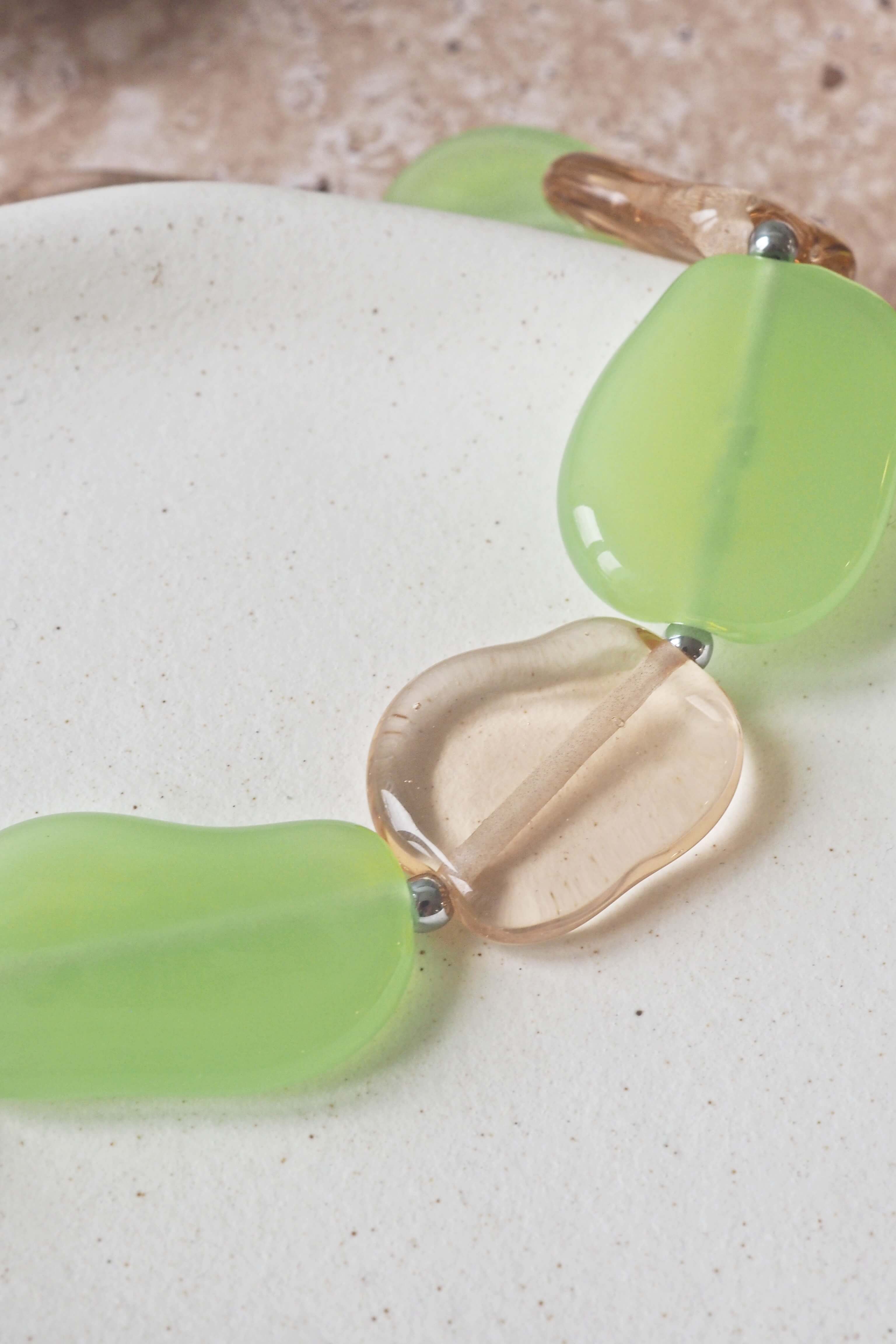 philomène verre galets bijoux verre filé artisanat unique création art parure collier (6)