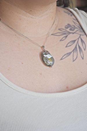 collier philomène verre artisanal création été océan mer bulles murano (99)